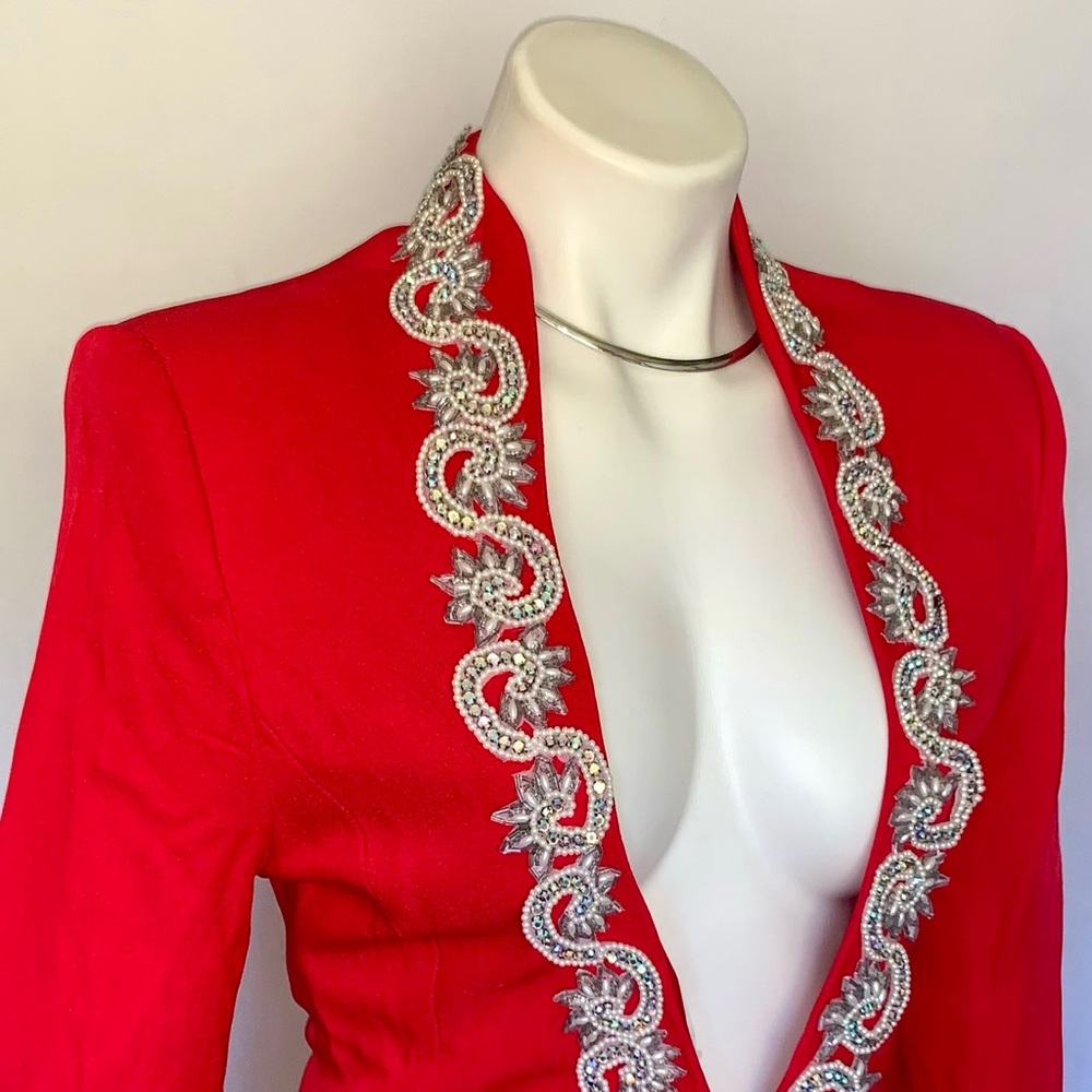 v i n t a g e :: Gorgeous Casadei Embellished Jewel Fitted Blazer - Picture 15 of 15